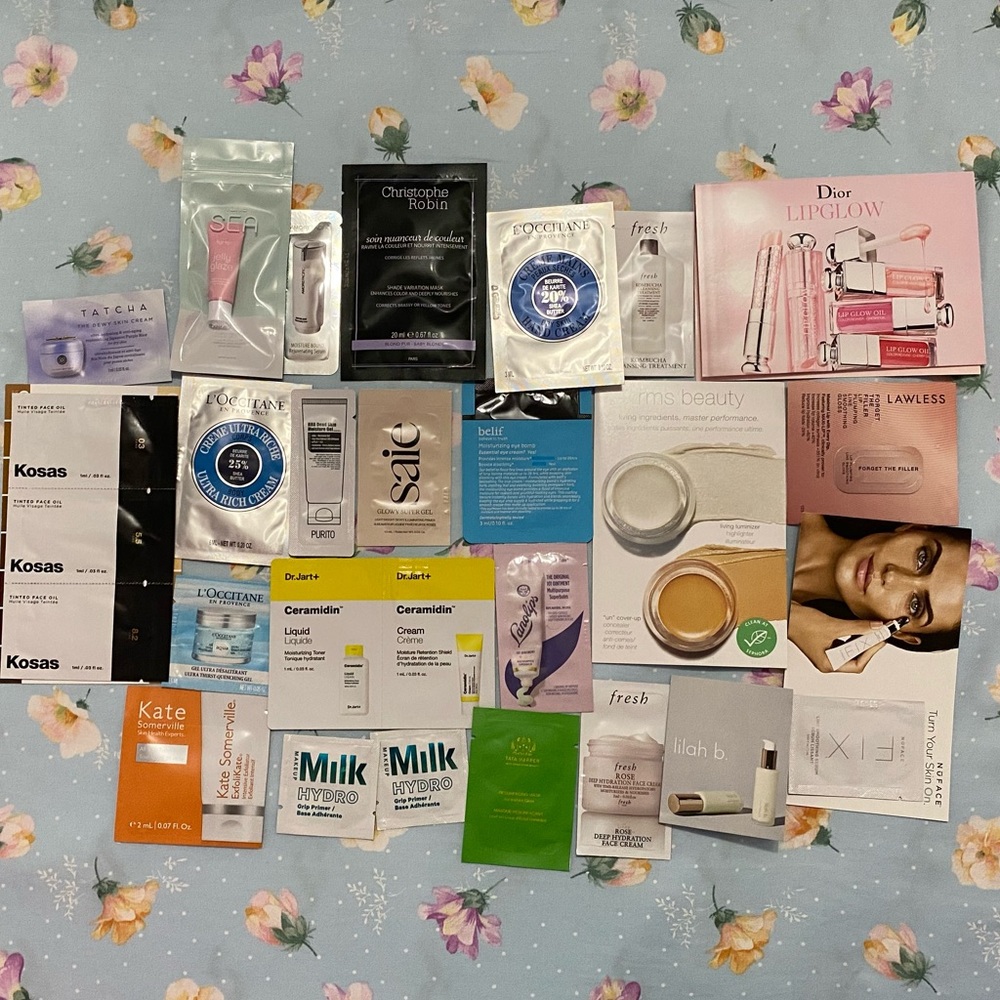 Free sample with any purchase
